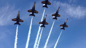 blue angels in downtown san diego